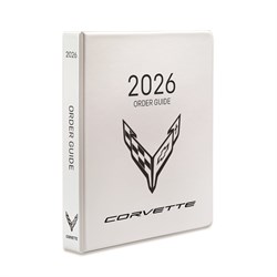 2026 CHEVROLET CAR CORVETTE PRINTED ORDER GUIDE