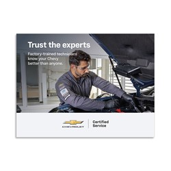 8 x 6 Certified Service Chevy Technician Expertise Tension Graphic Insert