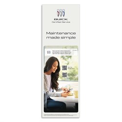 4' X 12' Buick Certified Service Maintenance Made Simple Tension Graphic Insert