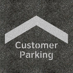 Customer Parking Pavement Marking Stencil