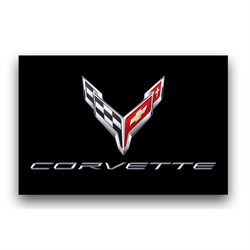 Corvette 5' x 3' Stingray Logo Flag