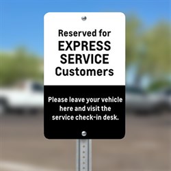 Buick/GMC Express Service Parking Sign