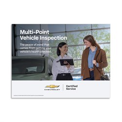 8 x 6 Certified Service Chevy Multi-Point Vehicle Inspection (MPVI) Tension Graphic Insert