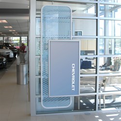 Chevrolet Logo Screen Display with 2-Sided Poster