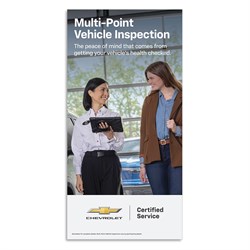 4 x 8 Certified Service Chevy Multi-Point Vehicle Inspection (MPVI) Tension Graphic Insert