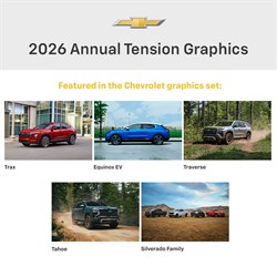Chevrolet - 2026 Annual SET OF 5 Tension Graphic Inserts