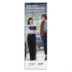 4 x 12 Certified Service Chevy Multi-Point Vehicle Inspection (MPVI) Tension Graphic Insert