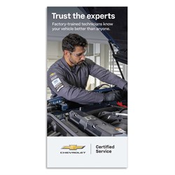 4 x 8 Certified Service Chevy Technician Expertise Tension Graphic Insert